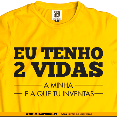 Eu tenho duas vidas t-shirt